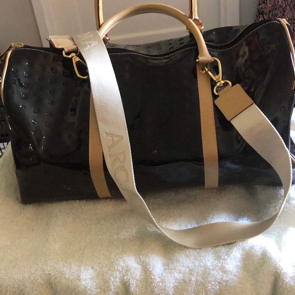 Arcadia Patent Leather Duffle Bag